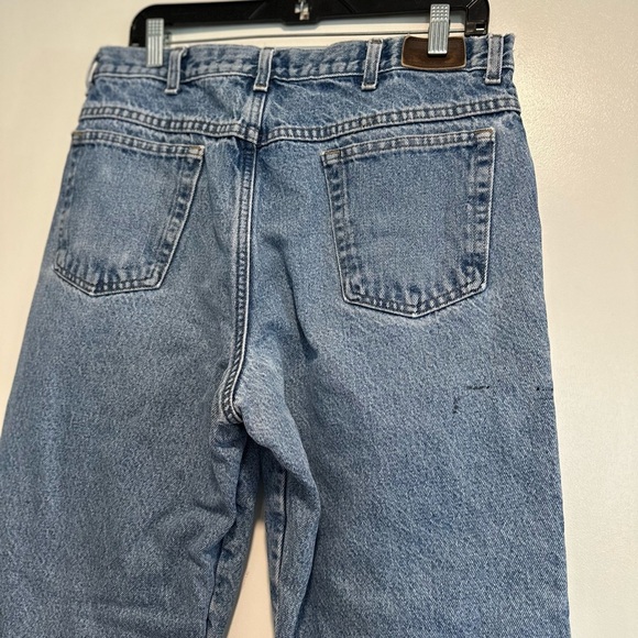 Vintage LL Bean Fleece Lined Size 34 x 33 Double L Jeans Classic Fit Pants. - Picture 14 of 15